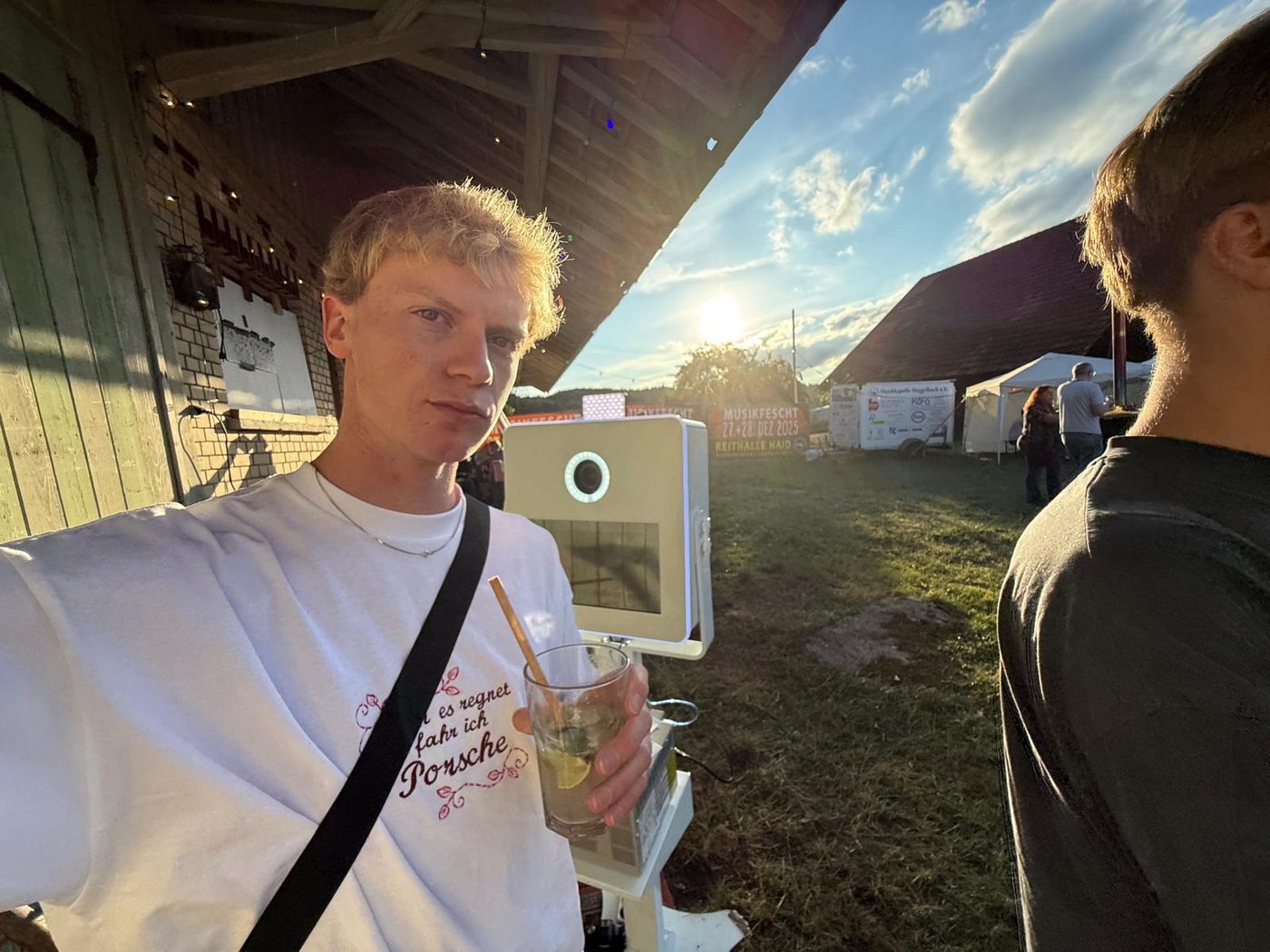 Die Fotobox draußen beim Musikfescht